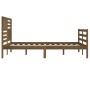 Estructura de cama madera maciza marrón miel 180x200 cm de vidaXL, Camas y somieres - Ref: Foro24-3101106, Precio: 211,50 €, ...