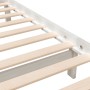 White solid wood bed frame 140x190 cm by vidaXL, Beds and slatted bases - Ref: Foro24-3101134, Price: 148,27 €, Discount: %