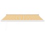 Toldo retráctil aluminio y tela blanco y amarillo 3x2,5 m de vidaXL, Toldos - Ref: Foro24-3154531, Precio: 478,98 €, Descuent...