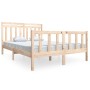 Solid wood bed frame 140x190 cm by vidaXL, Beds and slatted bases - Ref: Foro24-3100699, Price: 118,14 €, Discount: %