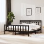 Estructura de cama de madera maciza negra super king 180x200 cm de vidaXL, Camas y somieres - Ref: Foro24-3100977, Precio: 19...