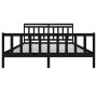 Estructura de cama de madera maciza negra super king 180x200 cm de vidaXL, Camas y somieres - Ref: Foro24-3100977, Precio: 19...