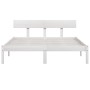 Solid white pine wood bed frame 140x200 cm by vidaXL, Beds and slatted bases - Ref: Foro24-810148, Price: 111,04 €, Discount: %