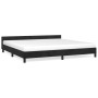 Bed frame with black velvet headboard 200x200 cm by vidaXL, Beds and slatted bases - Ref: Foro24-347593, Price: 153,03 €, Dis...