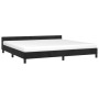 Bed frame with black velvet headboard 200x200 cm by vidaXL, Beds and slatted bases - Ref: Foro24-347593, Price: 153,03 €, Dis...