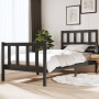 Gray solid wood single bed frame 90x190 cm by vidaXL, Beds and slatted bases - Ref: Foro24-3101120, Price: 102,75 €, Discount: %