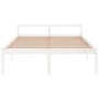 Bed for seniors solid white pine wood 160x200 cm by vidaXL, Beds and slatted bases - Ref: Foro24-810625, Price: 110,90 €, Dis...