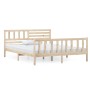 Estructura de cama madera maciza 120x200 cm de vidaXL, Camas y somieres - Ref: Foro24-3101148, Precio: 127,07 €, Descuento: %