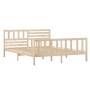 Estructura de cama madera maciza 120x200 cm de vidaXL, Camas y somieres - Ref: Foro24-3101148, Precio: 127,07 €, Descuento: %