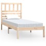 Solid pine wood bed frame 90x200 cm by vidaXL, Beds and slatted bases - Ref: Foro24-3101008, Price: 89,99 €, Discount: %