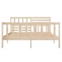 Estructura de cama doble pequeña de madera maciza 120x190 cm de vidaXL, Camas y somieres - Ref: Foro24-3101123, Precio: 125,1...