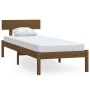 Estructura de cama madera maciza pino marrón miel 100x200 cm de vidaXL, Camas y somieres - Ref: Foro24-810140, Precio: 52,83 ...