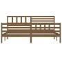 Estructura de cama madera maciza marrón miel 200x200 cm de vidaXL, Camas y somieres - Ref: Foro24-3101111, Precio: 189,15 €, ...