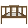 Estructura de cama madera maciza marrón miel 100x200 cm de vidaXL, Camas y somieres - Ref: Foro24-3100951, Precio: 115,16 €, ...