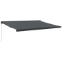 Toldo retráctil aluminio y tela gris antracita 4x3 m de vidaXL, Toldos - Ref: Foro24-3154563, Precio: 505,47 €, Descuento: %