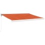 Toldo retráctil aluminio y tela naranja y marrón 3x2,5 m de vidaXL, Toldos - Ref: Foro24-3154541, Precio: 479,11 €, Descuento: %