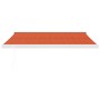 Toldo retráctil aluminio y tela naranja y marrón 3x2,5 m de vidaXL, Toldos - Ref: Foro24-3154541, Precio: 479,11 €, Descuento: %