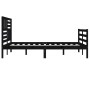 Black solid wood bed frame 180x200 cm by vidaXL, Beds and slatted bases - Ref: Foro24-3101107, Price: 188,26 €, Discount: %