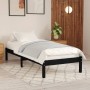 Estructura de cama individual madera maciza negra 90x190 cm de vidaXL, Camas y somieres - Ref: Foro24-809986, Precio: 92,44 €...