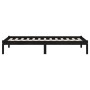 Estructura de cama individual madera maciza negra 90x190 cm de vidaXL, Camas y somieres - Ref: Foro24-809986, Precio: 92,44 €...