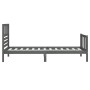 Estructura de cama madera maciza gris 90x200 cm de vidaXL, Camas y somieres - Ref: Foro24-3101140, Precio: 116,99 €, Descuent...