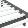 Gray solid wood bed frame 90x200 cm by vidaXL, Beds and slatted bases - Ref: Foro24-3101140, Price: 116,61 €, Discount: %