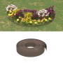 Brown polyethylene garden border 10 m 10 cm by vidaXL, Garden edging and edging - Ref: Foro24-154395, Price: 20,99 €, Discoun...