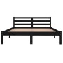 Estructura de cama madera maciza de pino negro 140x200 cm de vidaXL, Camas y somieres - Ref: Foro24-810434, Precio: 121,06 €,...