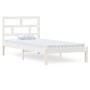 Estructura de cama madera maciza de pino blanco 90x200 cm de vidaXL, Camas y somieres - Ref: Foro24-3101204, Precio: 93,55 €,...