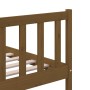 Honey brown solid wood bed frame 150x200 cm by vidaXL, Beds and slatted bases - Ref: Foro24-3101161, Price: 171,60 €, Discoun...