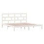 Estructura de cama madera maciza de pino blanco 200x200 cm de vidaXL, Camas y somieres - Ref: Foro24-3101239, Precio: 148,62 ...