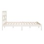 Estructura de cama madera maciza de pino blanco 200x200 cm de vidaXL, Camas y somieres - Ref: Foro24-3101239, Precio: 148,62 ...