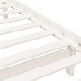 White solid wood bed frame 90x200 cm by vidaXL, Beds and slatted bases - Ref: Foro24-3101139, Price: 99,99 €, Discount: %