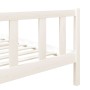 White solid wood bed frame 90x200 cm by vidaXL, Beds and slatted bases - Ref: Foro24-3101139, Price: 99,99 €, Discount: %