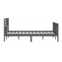 Estructura de cama de madera maciza gris 160x200 cm de vidaXL, Camas y somieres - Ref: Foro24-3101165, Precio: 171,99 €, Desc...