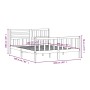 Estructura de cama de madera maciza gris 160x200 cm de vidaXL, Camas y somieres - Ref: Foro24-3101165, Precio: 171,99 €, Desc...