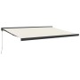 Toldo retráctil aluminio y tela color crema 4x3 m de vidaXL, Toldos - Ref: Foro24-3154553, Precio: 505,47 €, Descuento: %