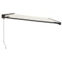 Aluminum and cream fabric retractable awning 4x3 m by vidaXL, Awnings - Ref: Foro24-3154553, Price: 505,47 €, Discount: %