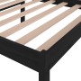 Estructura de cama madera maciza pino individual negro 90x190cm de vidaXL, Camas y somieres - Ref: Foro24-810583, Precio: 77,...