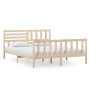 Solid wood bed frame 160x200 cm by vidaXL, Beds and slatted bases - Ref: Foro24-3101163, Price: 152,62 €, Discount: %