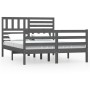 Weißer Massivholzbettrahmen 140x190 cm von vidaXL, Betten und Lattenroste - Ref: Foro24-3101070, Preis: 177,54 €, Rabatt: %