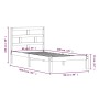 Estructura de cama madera maciza de pino 90x200 cm de vidaXL, Camas y somieres - Ref: Foro24-3101203, Precio: 88,10 €, Descue...