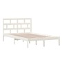 Estructura de cama madera maciza de pino blanco 120x200 cm de vidaXL, Camas y somieres - Ref: Foro24-3101214, Precio: 124,63 ...