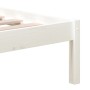 Solid white pine wood bed frame 120x200 cm by vidaXL, Beds and slatted bases - Ref: Foro24-3101214, Price: 124,63 €, Discount: %