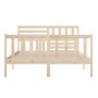 Estructura de cama de madera maciza 150x200 cm de vidaXL, Camas y somieres - Ref: Foro24-3101158, Precio: 149,99 €, Descuento: %