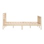 Estructura de cama de madera maciza 150x200 cm de vidaXL, Camas y somieres - Ref: Foro24-3101158, Precio: 149,99 €, Descuento: %