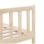 Estructura de cama de madera maciza 150x200 cm de vidaXL, Camas y somieres - Ref: Foro24-3101158, Precio: 149,99 €, Descuento: %