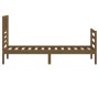 Estructura de cama madera maciza marrón miel 90x200 cm de vidaXL, Camas y somieres - Ref: Foro24-3101076, Precio: 122,91 €, D...