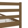 Estructura de cama madera maciza marrón miel 90x200 cm de vidaXL, Camas y somieres - Ref: Foro24-3101076, Precio: 122,91 €, D...