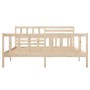 Estructura de cama de madera maciza 140x190 cm de vidaXL, Camas y somieres - Ref: Foro24-3101133, Precio: 133,28 €, Descuento: %